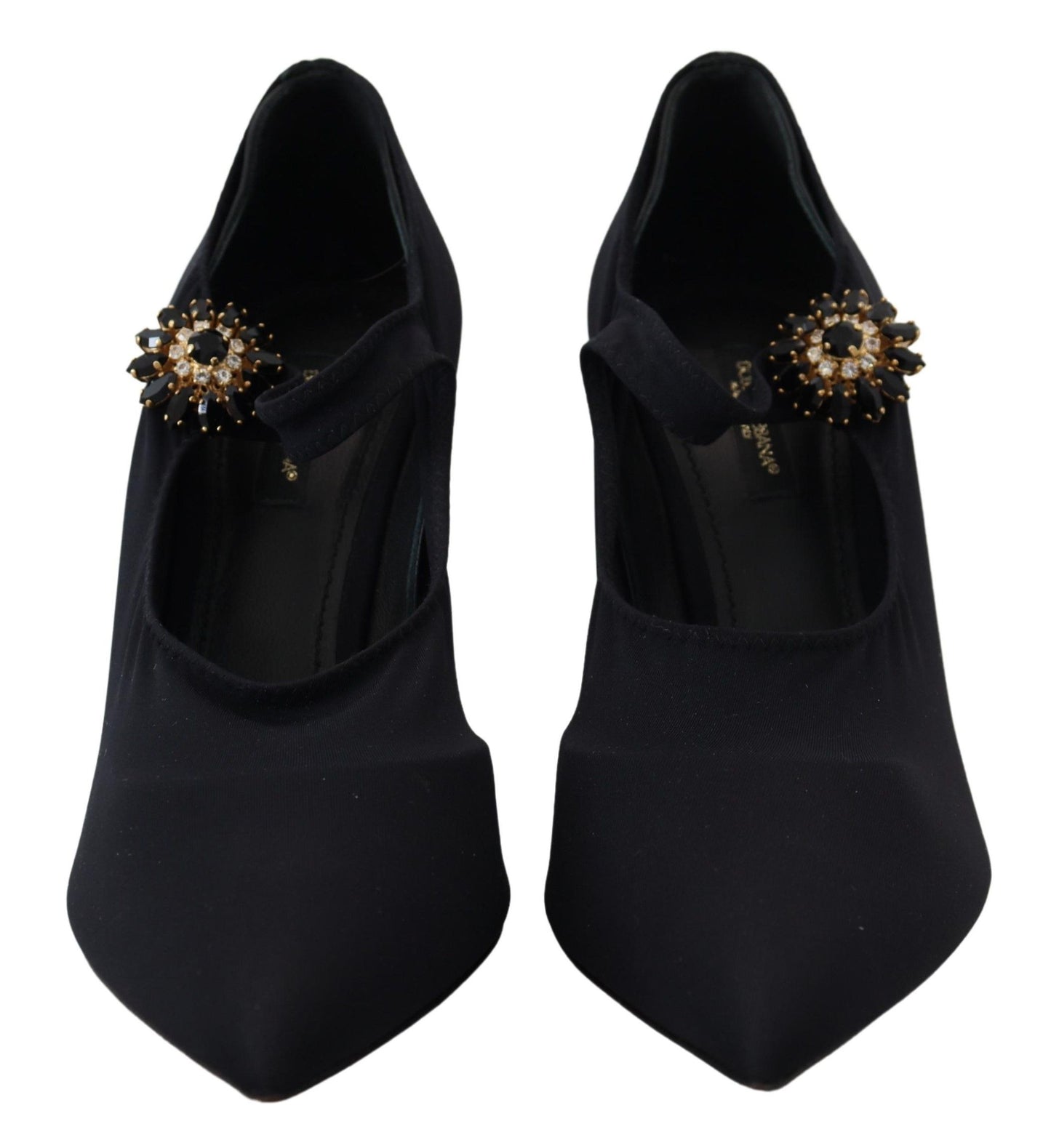 Escarpins Dolce & Gabbana à chaussettes noires et cristaux extensibles