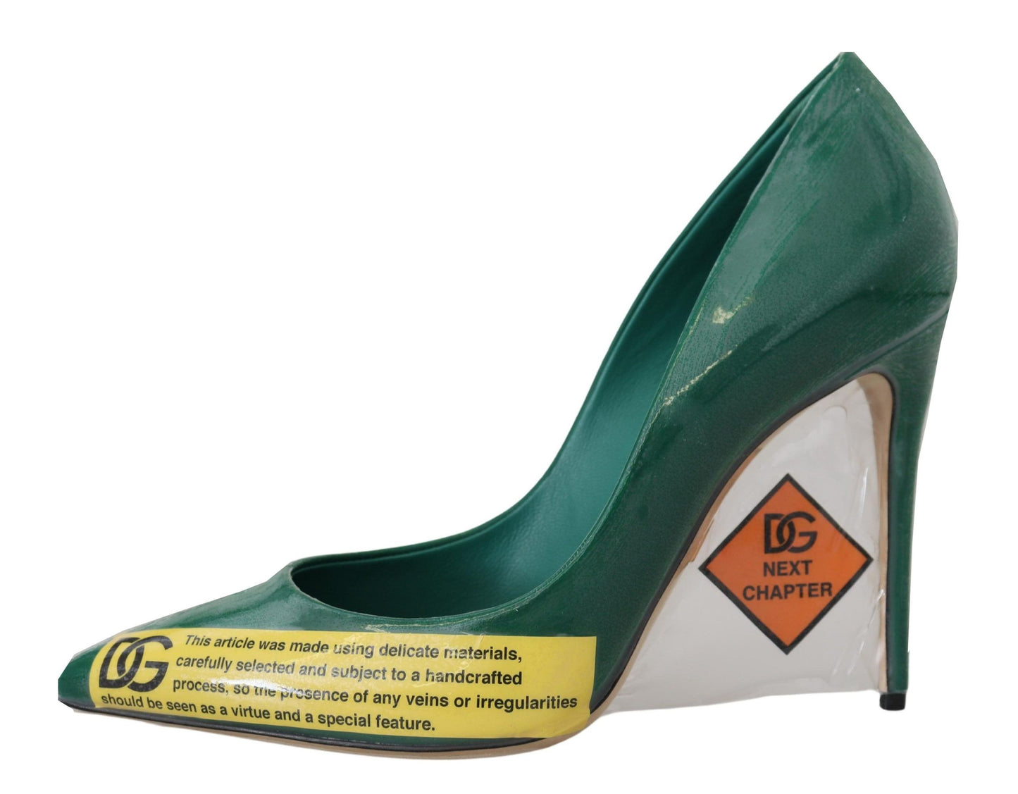 Escarpins à talons en cuir vert Dolce & Gabbana Chaussures en plastique