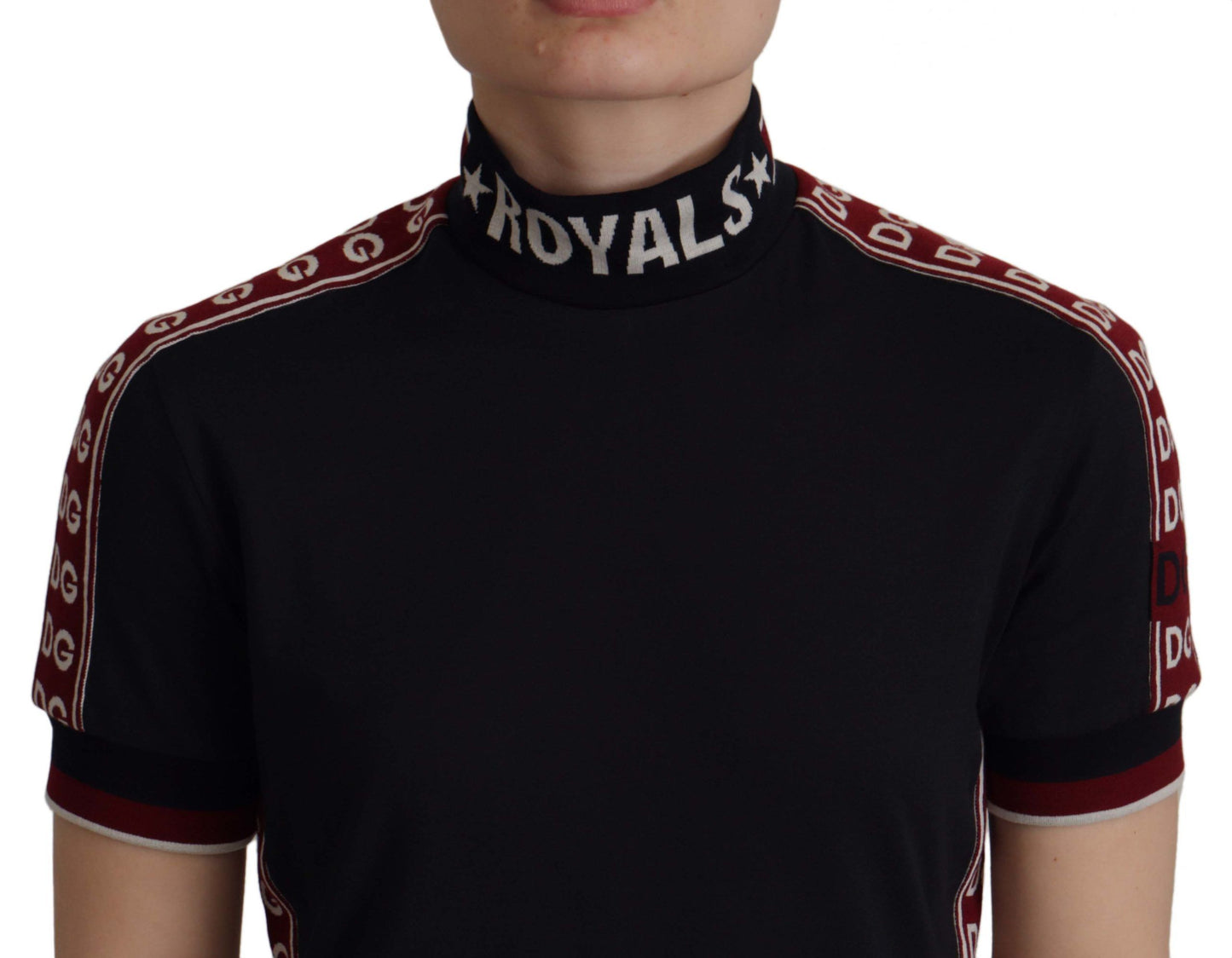 T-shirt noir Dolce & Gabbana #DGMillennials 100 % coton