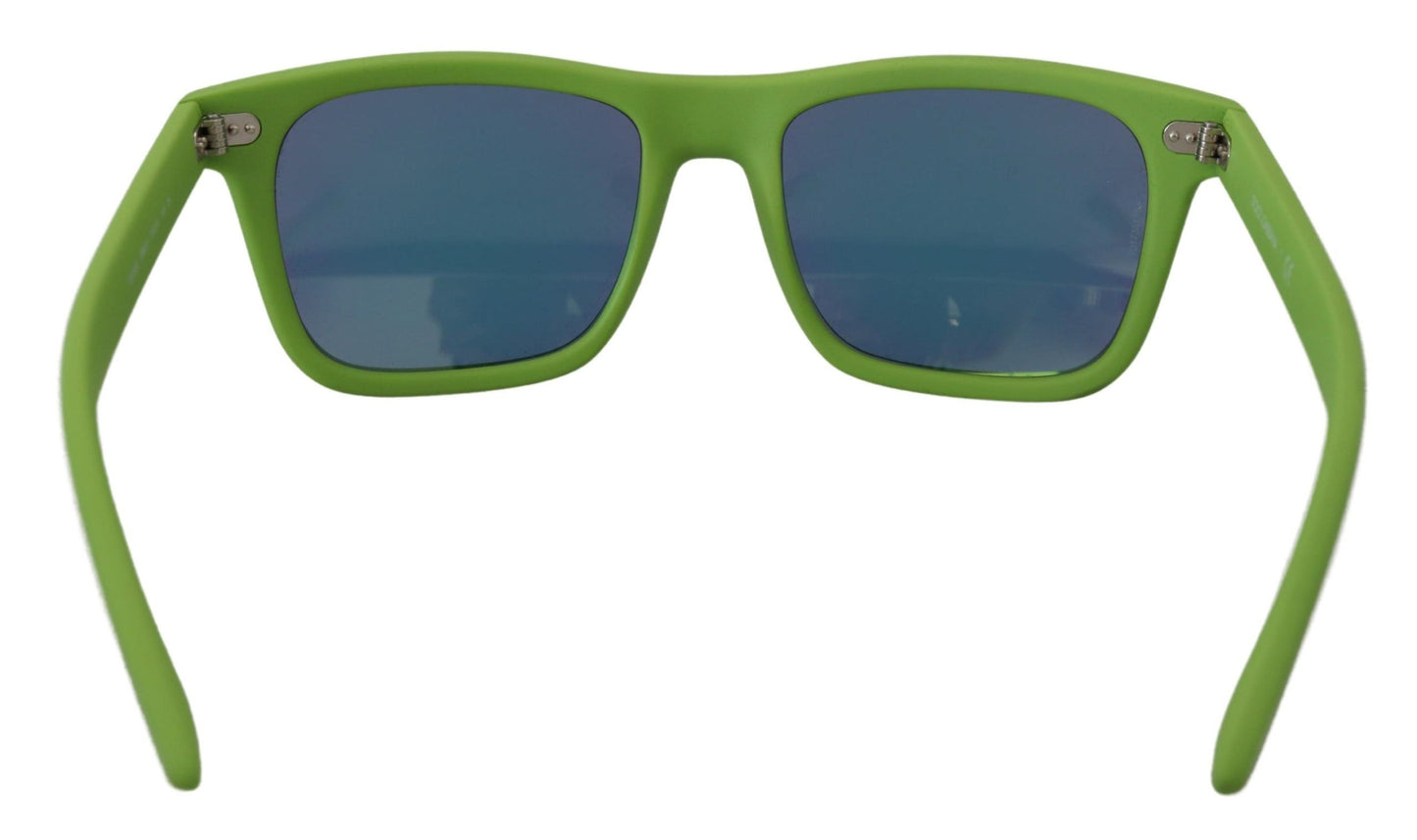 Lunettes de soleil Dolce & Gabbana à monture intégrale en caoutchouc vert DG6095 Acid