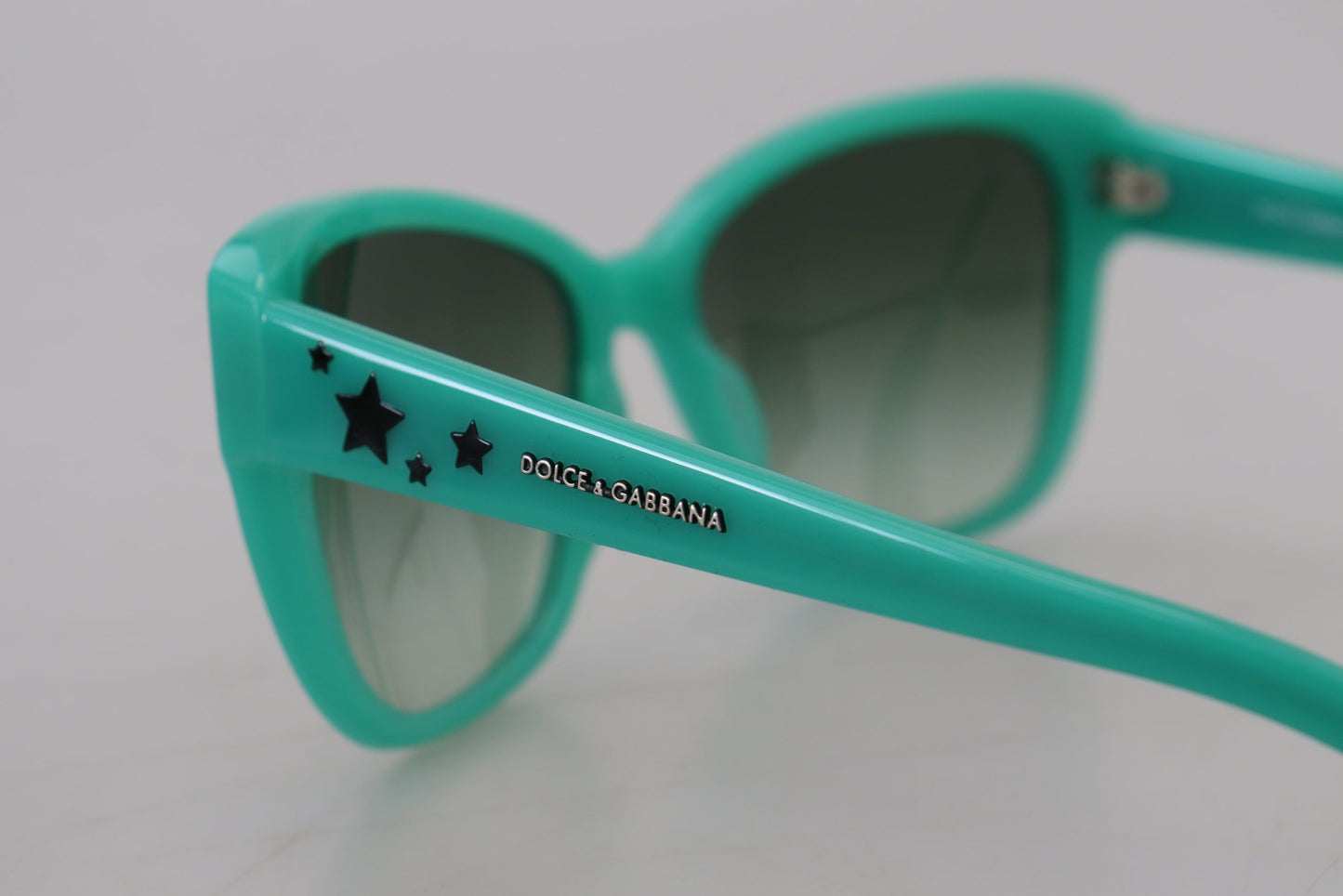 Lunettes de soleil carrées en acétate Dolce & Gabbana Green Stars DG4124