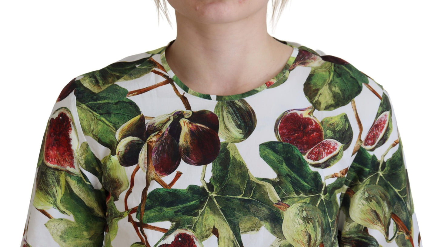 Chemisier ras du cou en coton Dolce & Gabbana T-shirt fruité