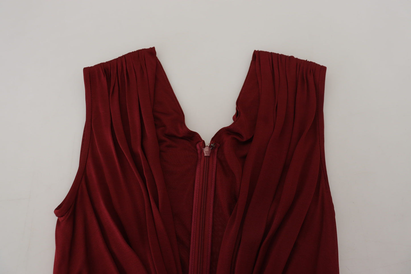Chemisier débardeur en soie stretch bordeaux Dolce & Gabbana