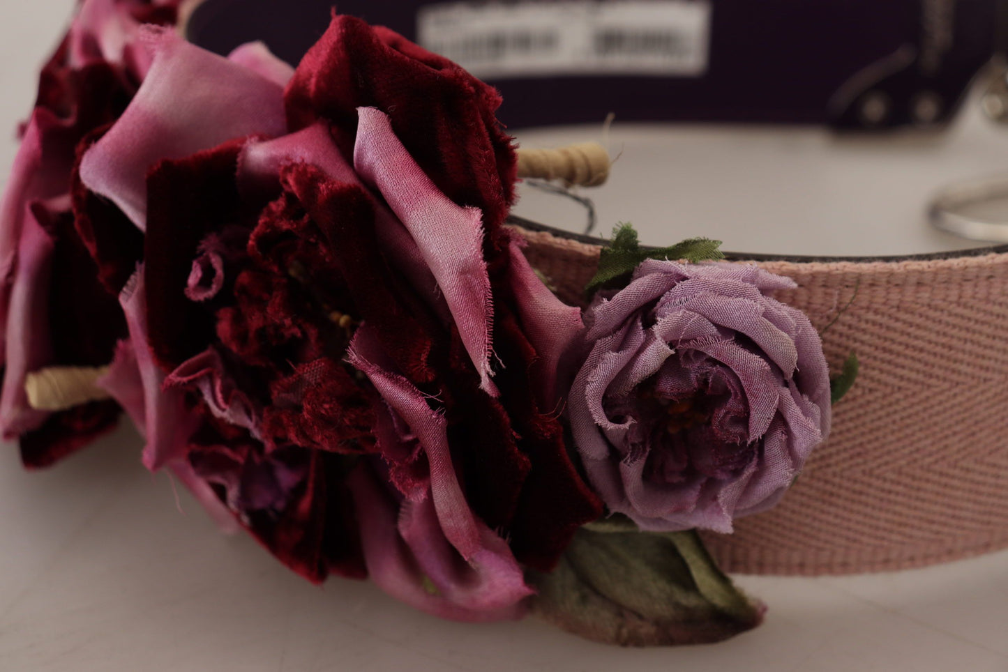 Dolce & Gabbana – Schultergurt aus Metall mit mehrfarbigen Blumenapplikationen