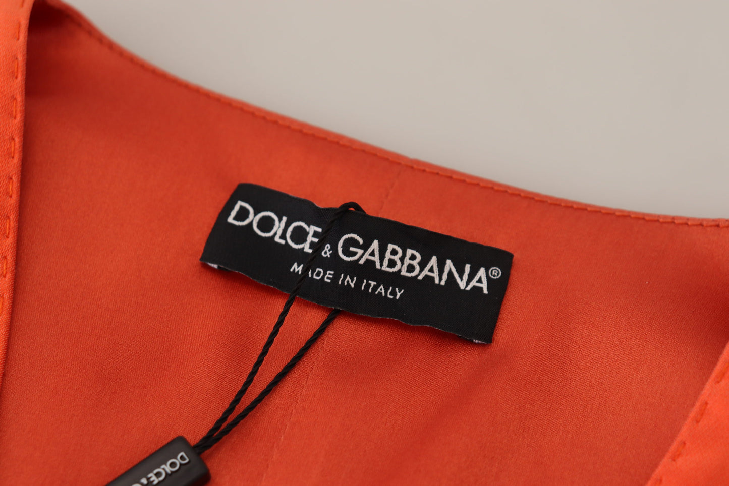 Gilet court sans manches orange Dolce & Gabbana
