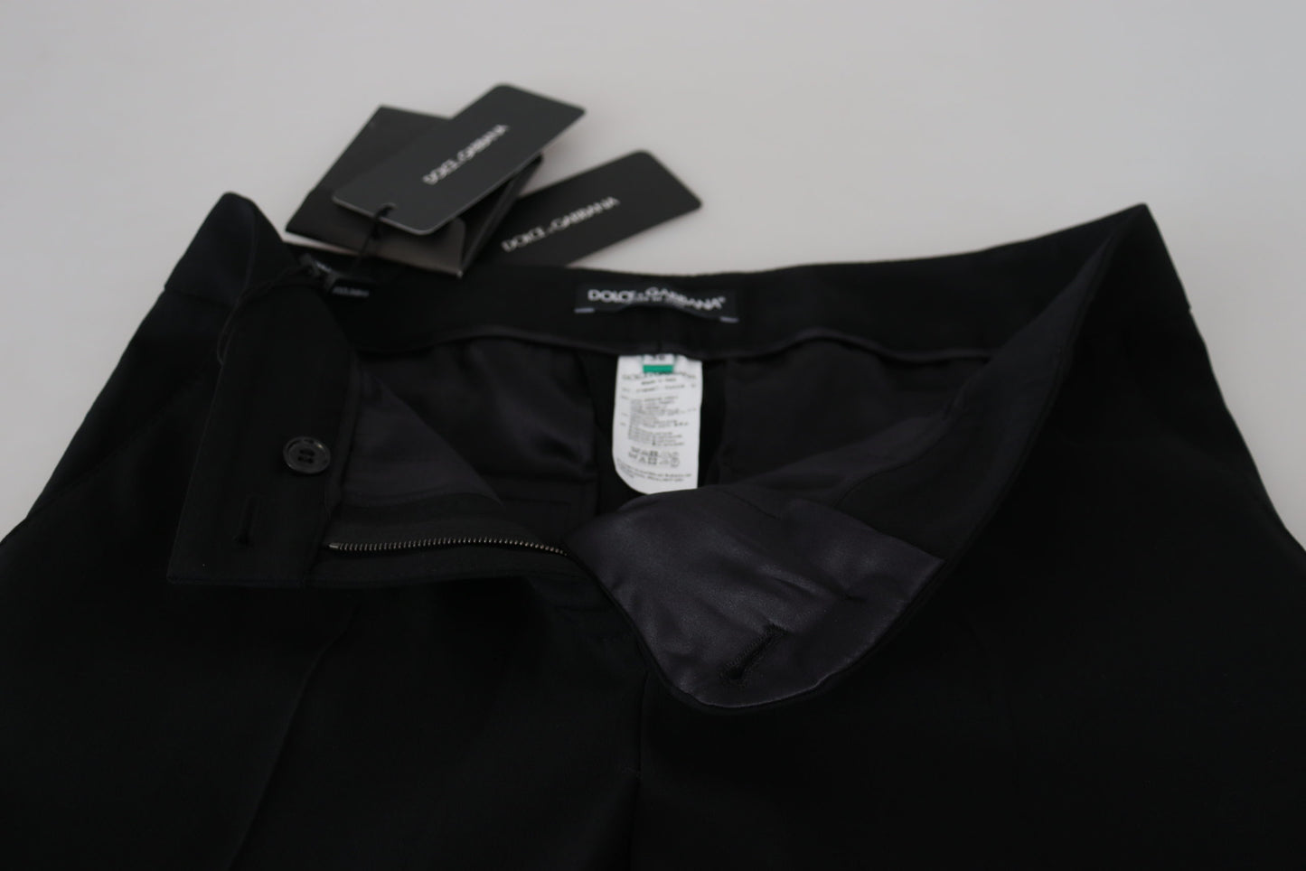Pantalon taille haute noir Dolce & Gabbana pour femme