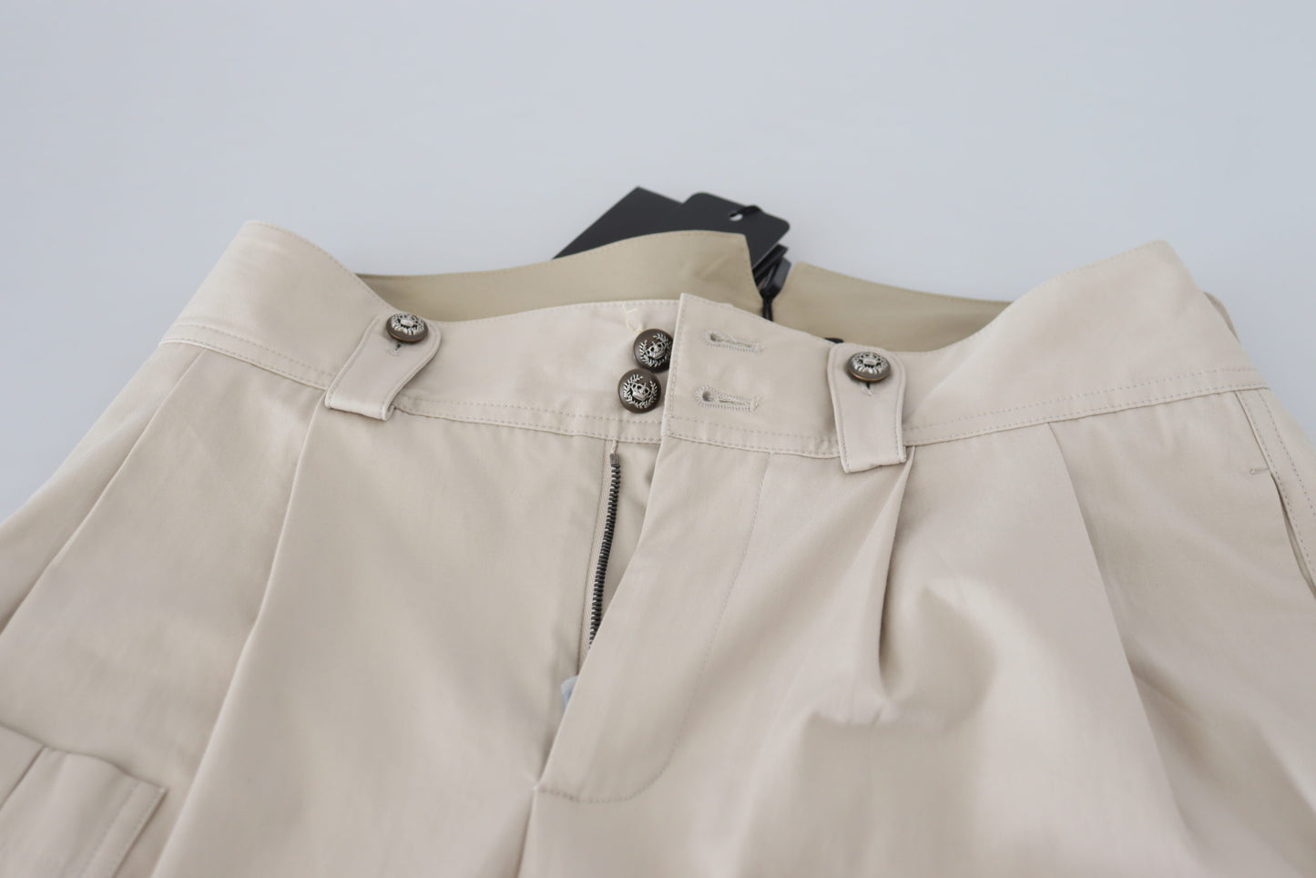 Pantalon taille haute beige Dolce & Gabbana pour femme