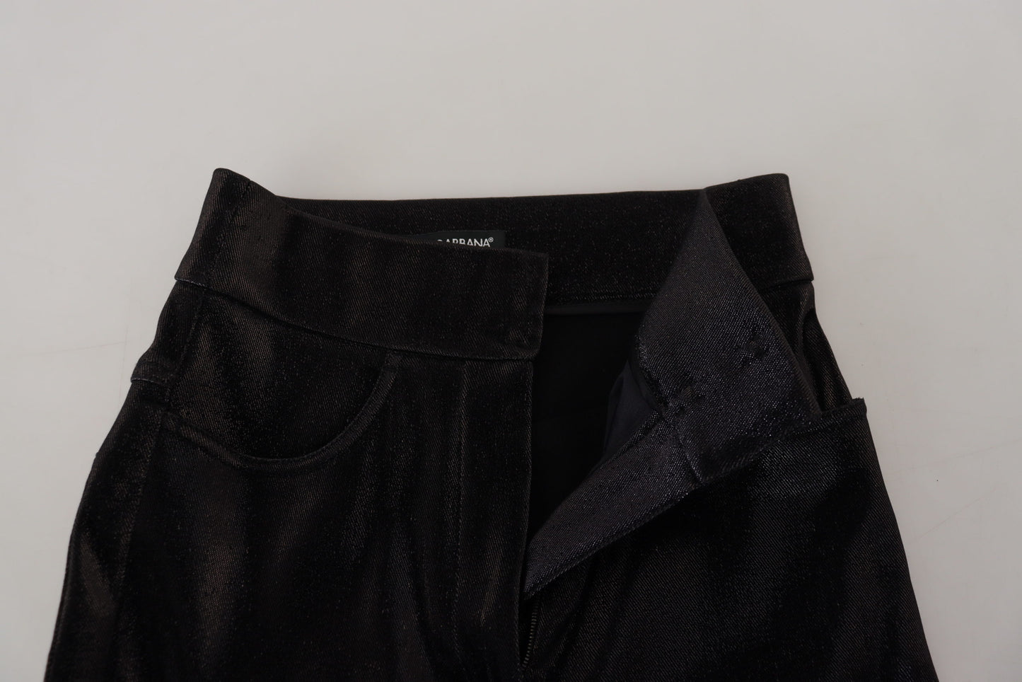 Jean skinny en coton délavé noir Dolce & Gabbana