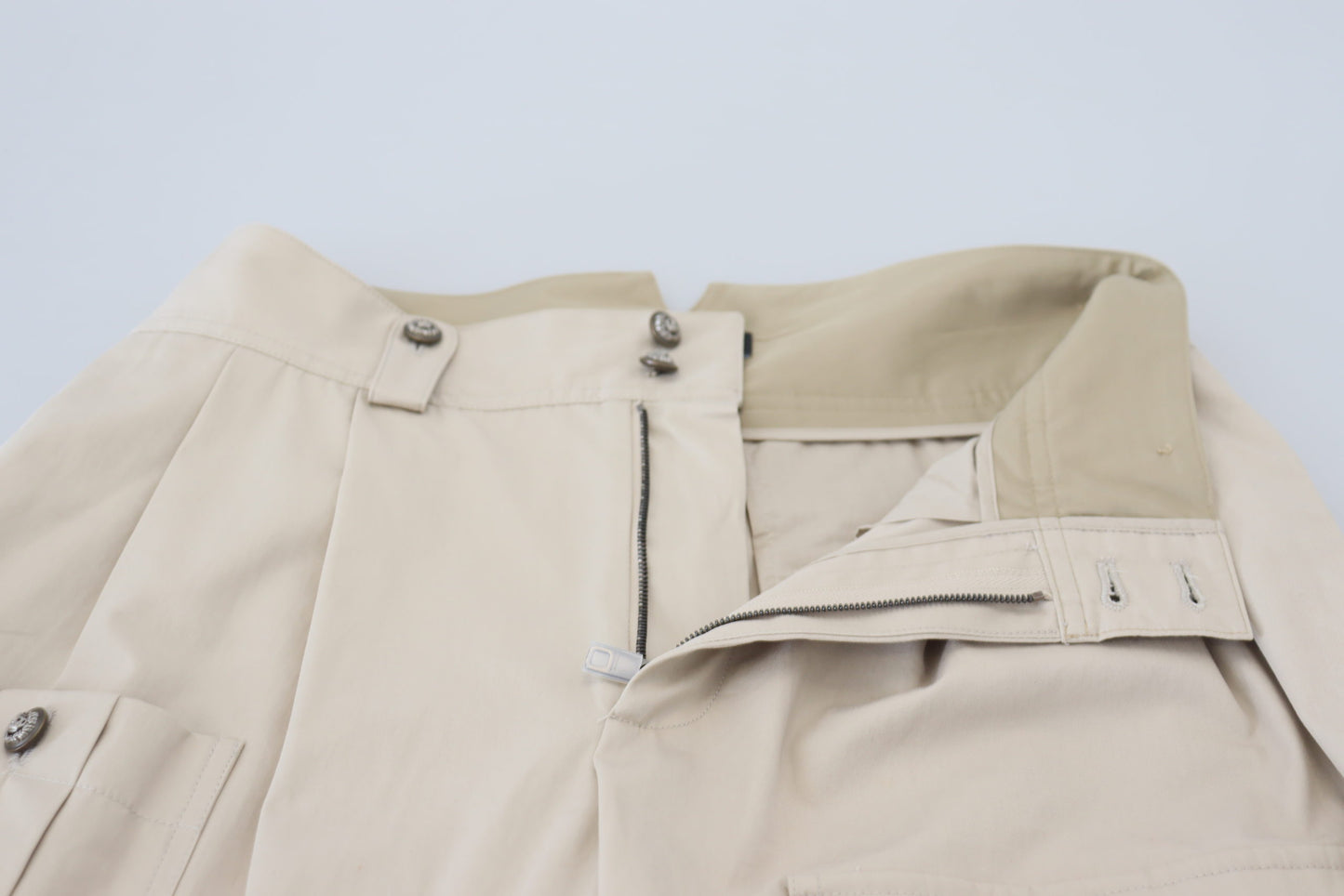 Pantalon cargo en coton beige Dolce & Gabbana pour femme