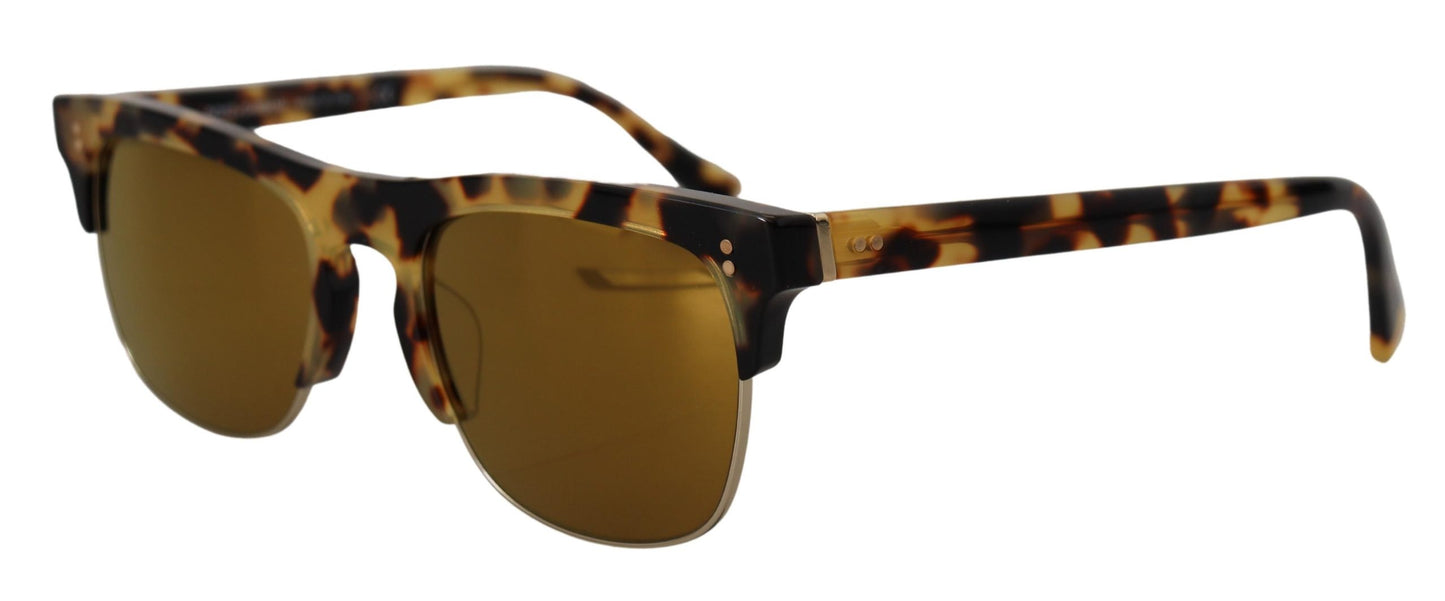 Lunettes de soleil Dolce & Gabbana en acétate marron doré Havane DG430A