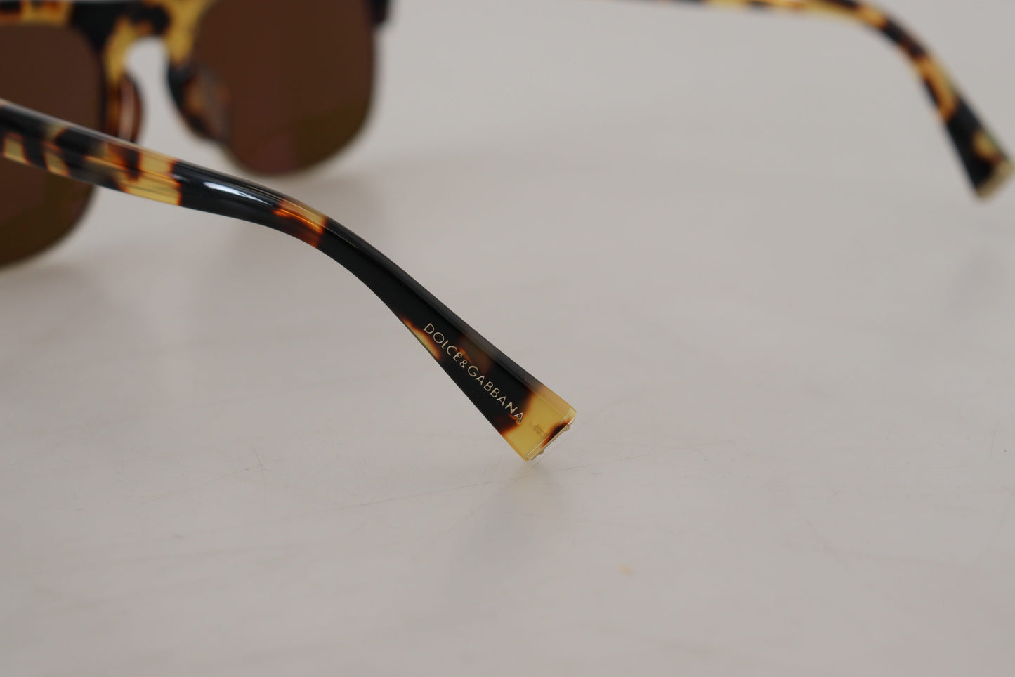 Lunettes de soleil Dolce & Gabbana en acétate marron doré Havane DG430A