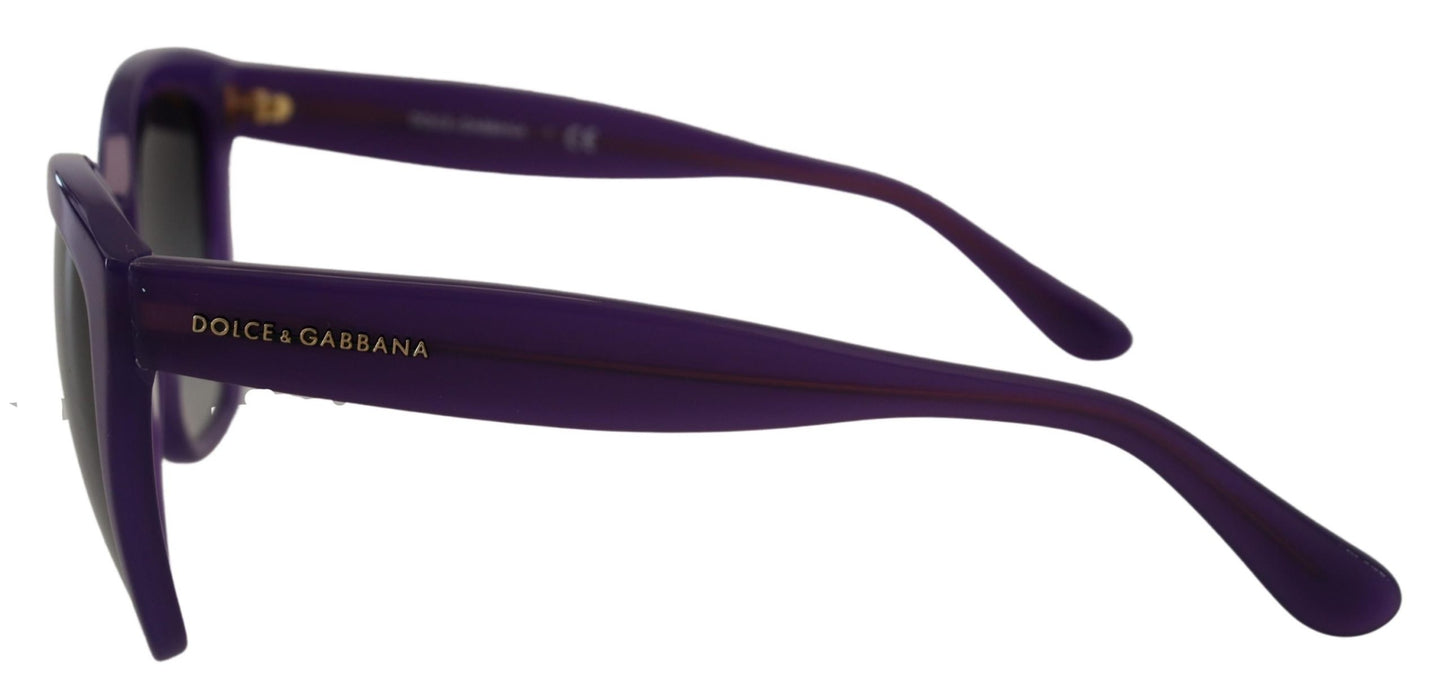 Lunettes de soleil carrées à monture intégrale en acétate violet Dolce & Gabbana DG4240