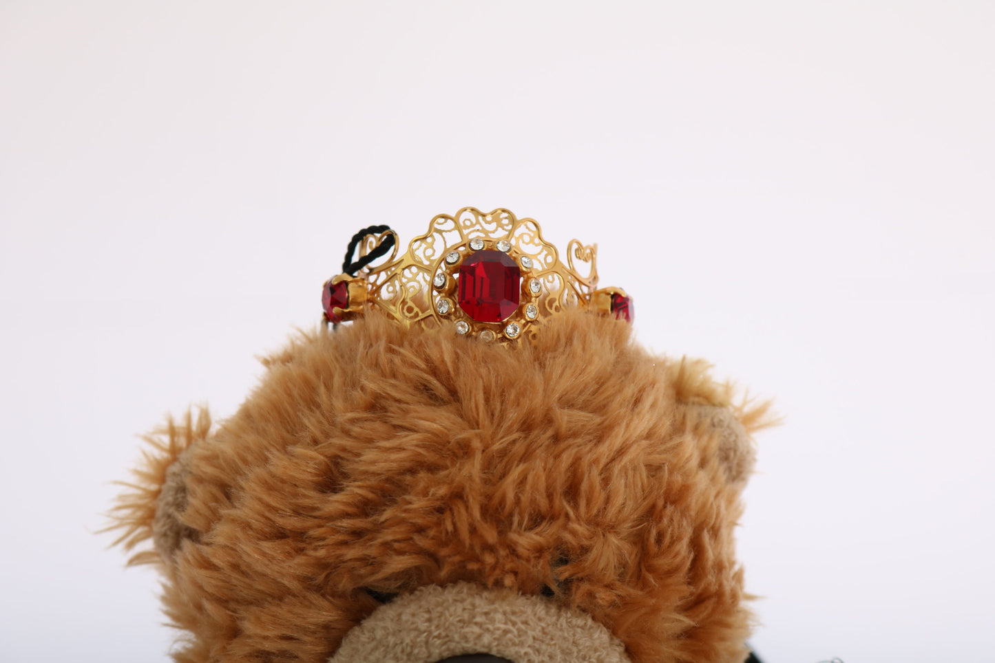 Dolce & Gabbana Teddybär Gold Kristall Krone Tiara Diadem Haarband