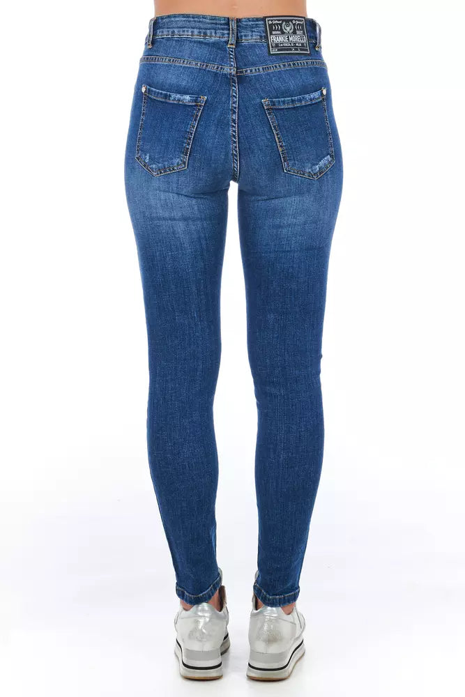 Frankie Morello Blaue Jeans aus anderen Fasern für Damen