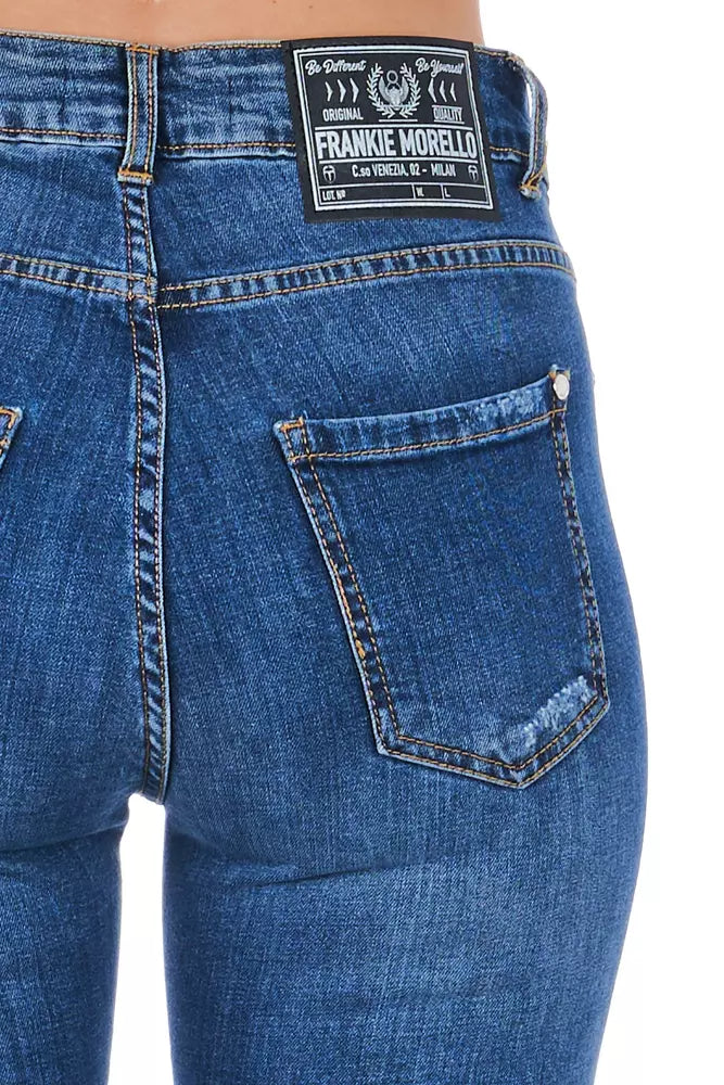 Frankie Morello Blaue Jeans aus anderen Fasern für Damen