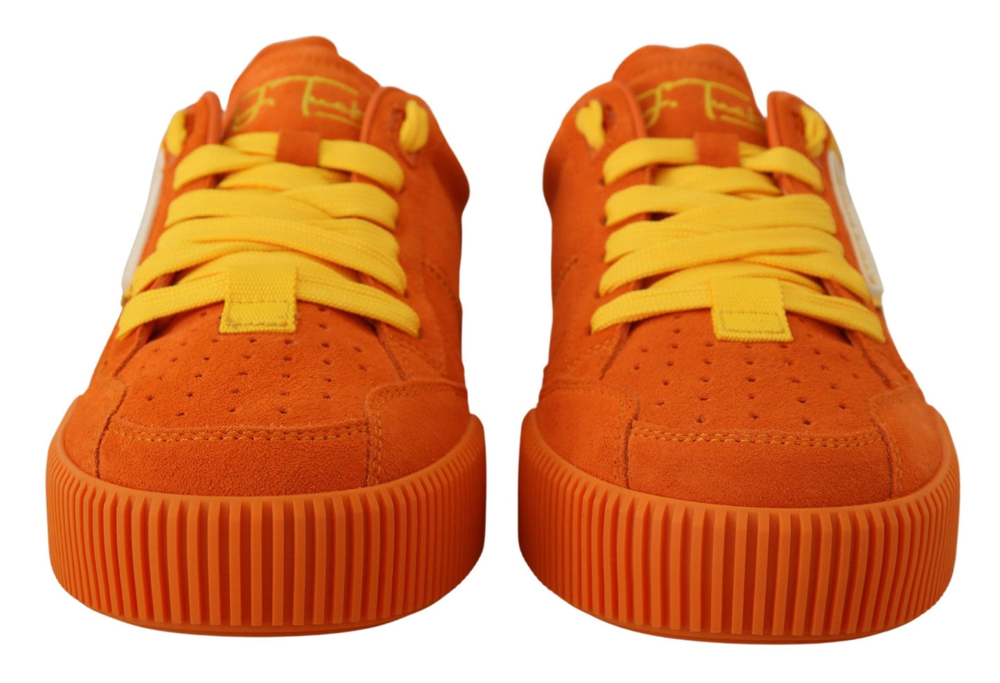 Baskets PJ Tucker en cuir orange Dolce & Gabbana