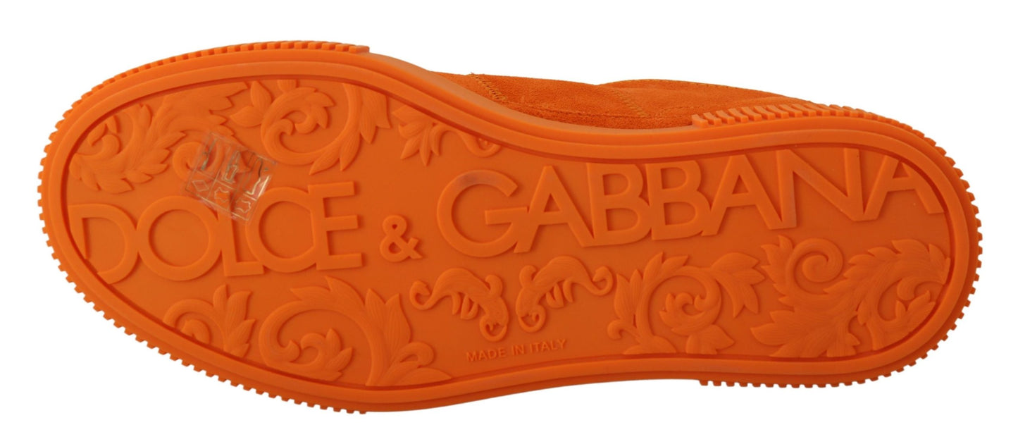 Baskets PJ Tucker en cuir orange Dolce & Gabbana