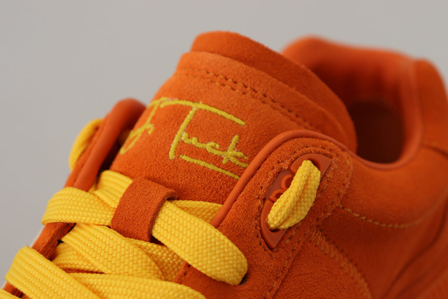 Baskets PJ Tucker en cuir orange Dolce & Gabbana
