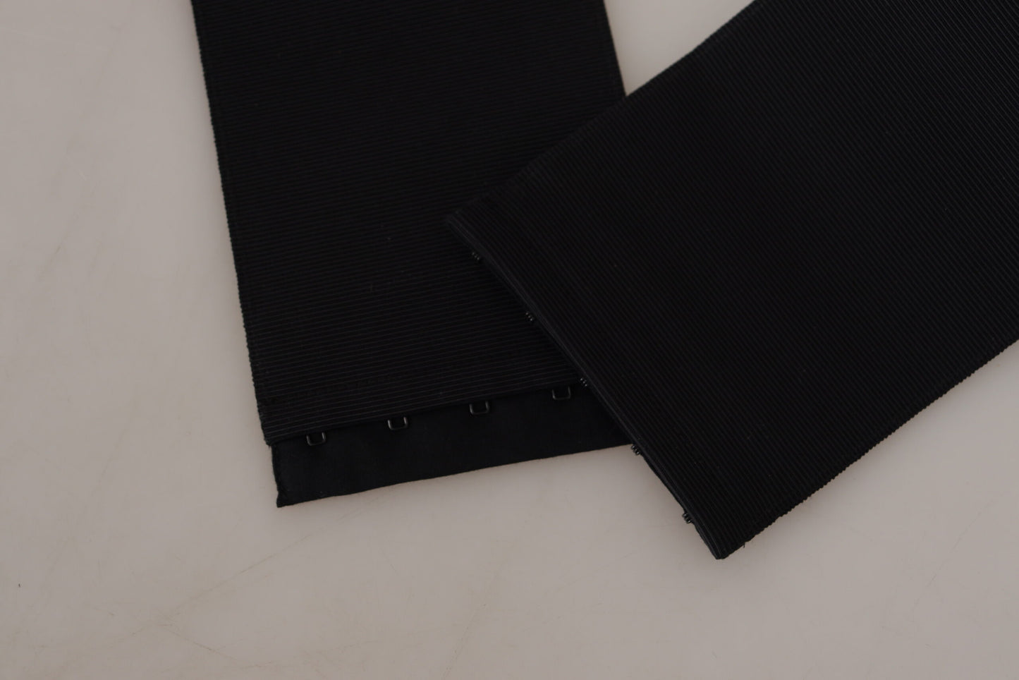 Ceinture Dolce & Gabbana en soie noire ornée de cristaux