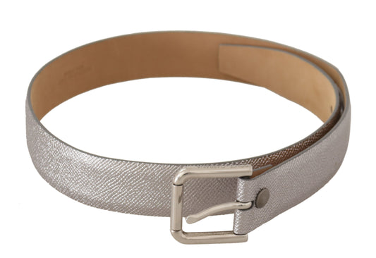 Ceinture à boucle en métal argenté métallisé Dolce & Gabbana