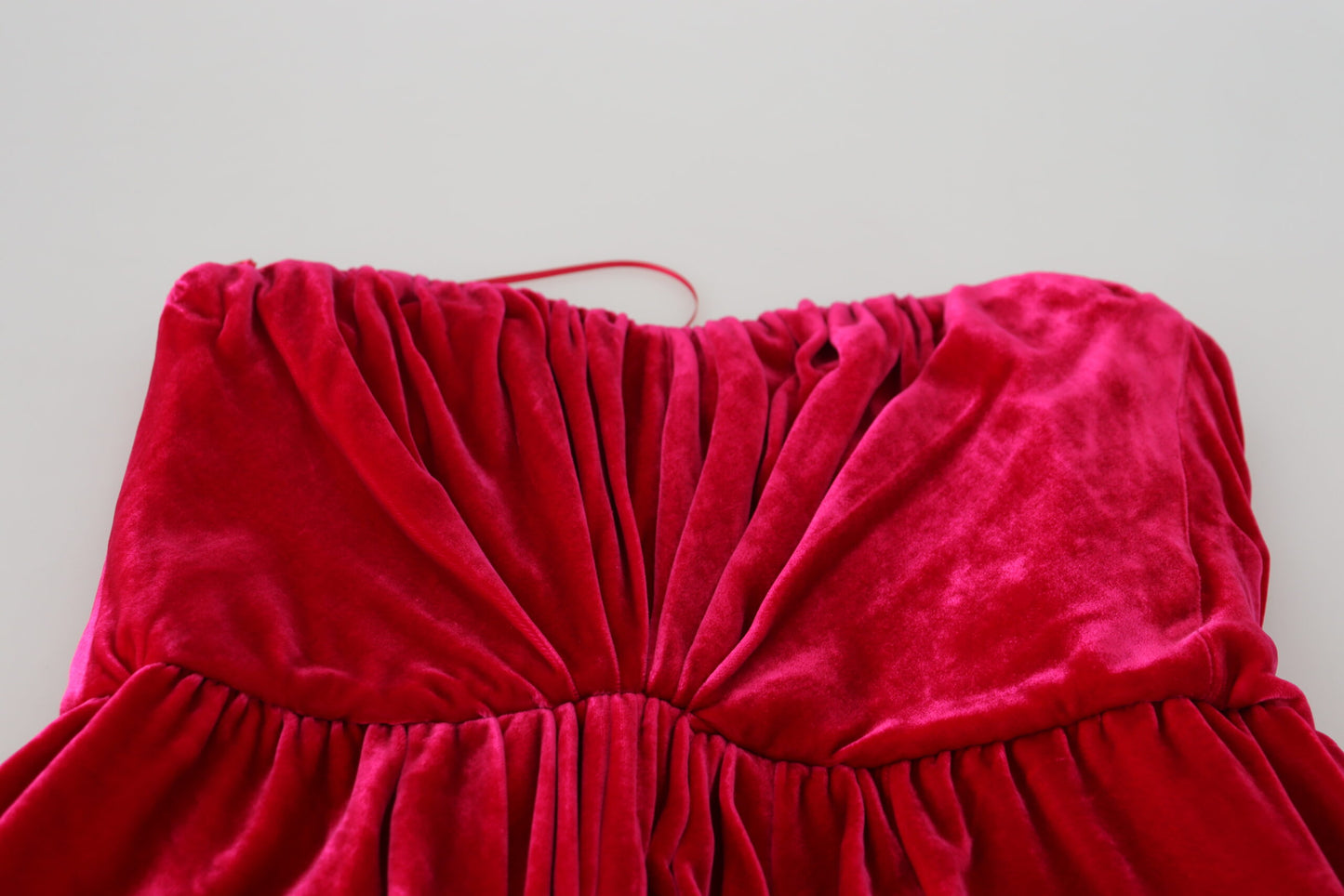 Dolce & Gabbana – Trägerloses A-Linien-Kleid aus Viskose-Stretch in Rosa