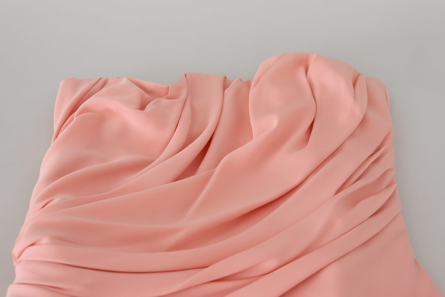 Robe fourreau bustier en soie stretch rose Dolce & Gabbana