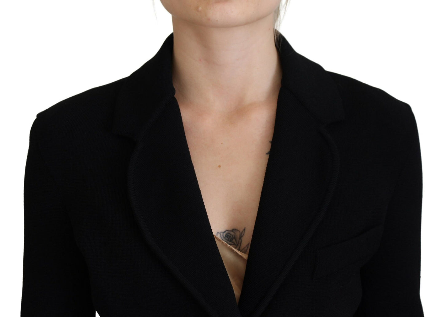 Dolce & Gabbana Blazer cardigan à boutons noirs Veste en viscose
