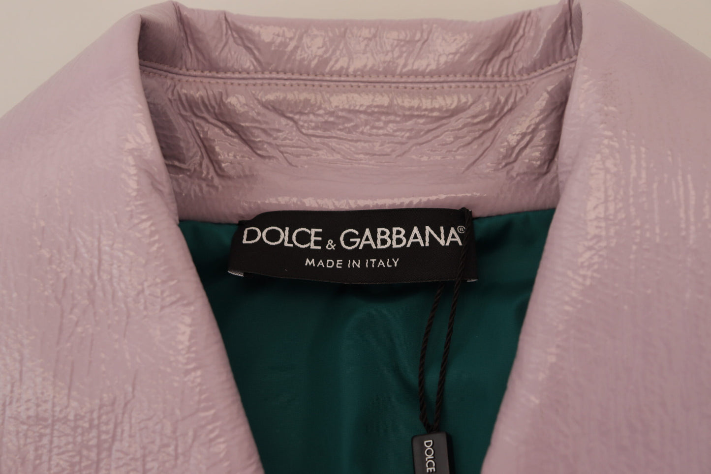 Veste courte boutonnée en coton violet Dolce & Gabbana