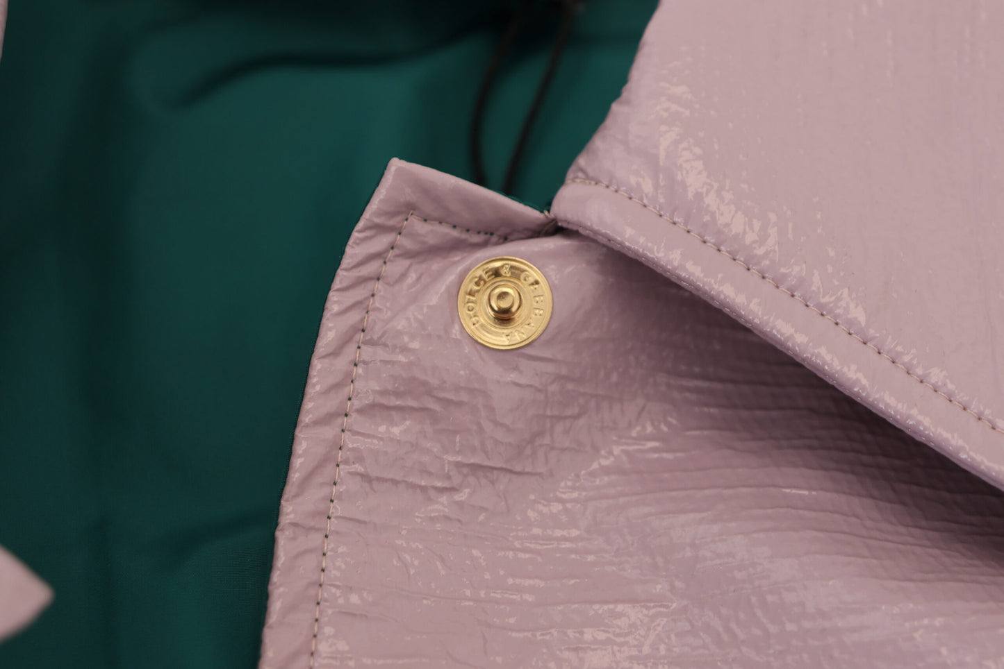 Veste courte boutonnée en coton violet Dolce & Gabbana