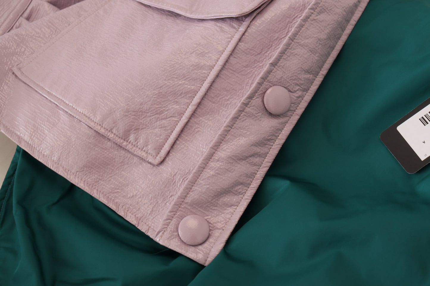 Veste courte boutonnée en coton violet Dolce & Gabbana