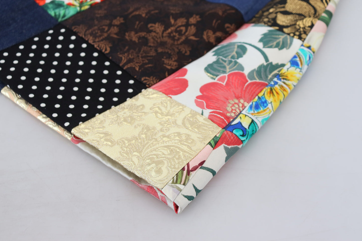 Dolce & Gabbana Mini-jupe patchwork en majolique multicolore