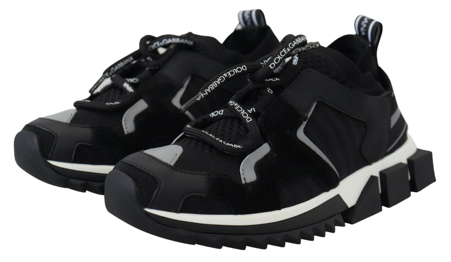 Baskets de randonnée Sorrento noires en maille Dolce & Gabbana