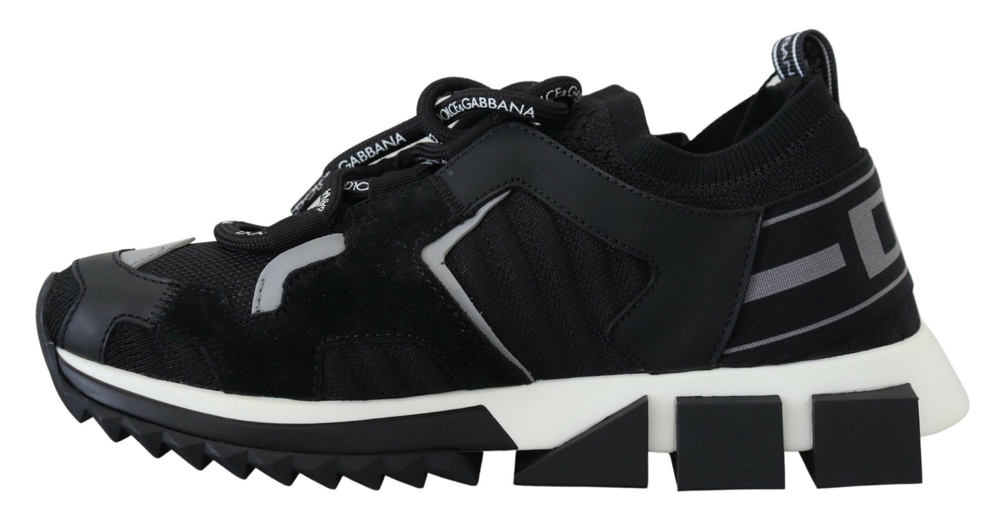 Baskets de randonnée Sorrento noires en maille Dolce & Gabbana