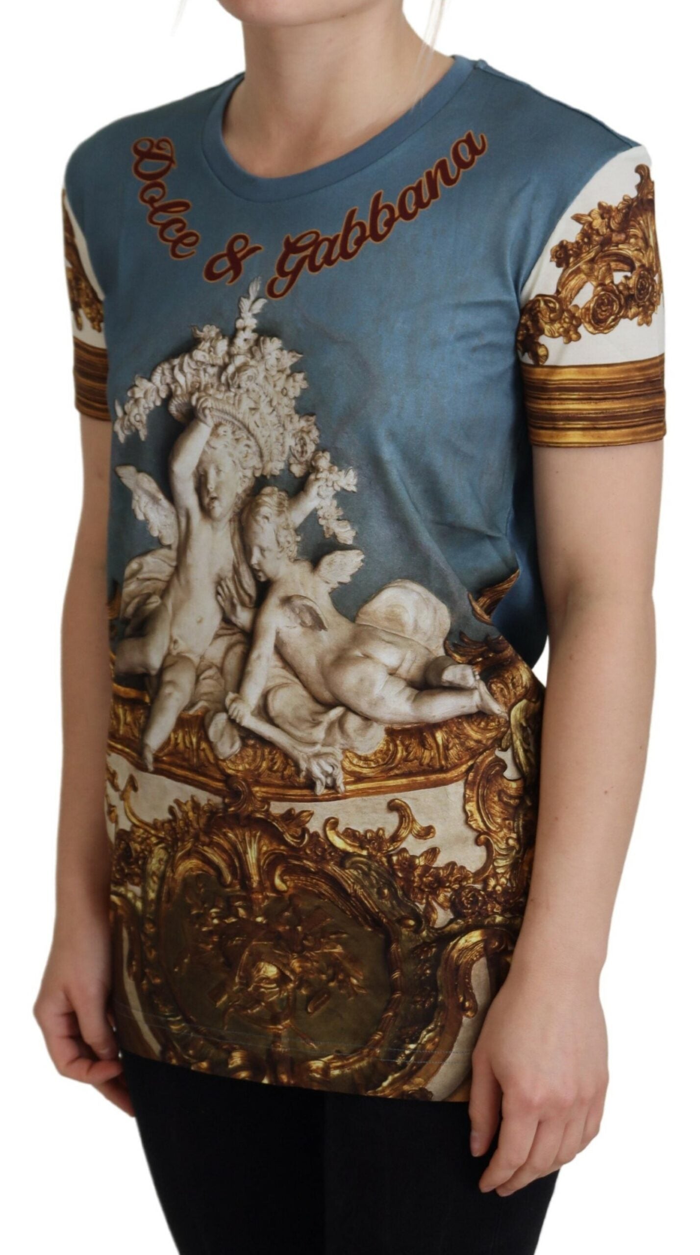 Dolce & Gabbana Haut imprimé ange multicolore avec logo DG