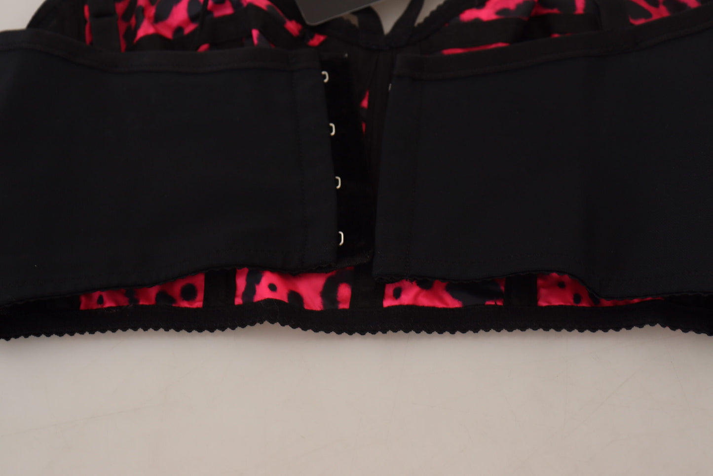 Dolce & Gabbana - Haut bustier court à imprimé léopard rose