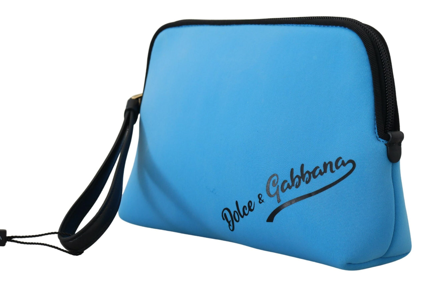 Trousse de toilette à imprimé léopard Dolce & Gabbana avec pochette à logo bleu