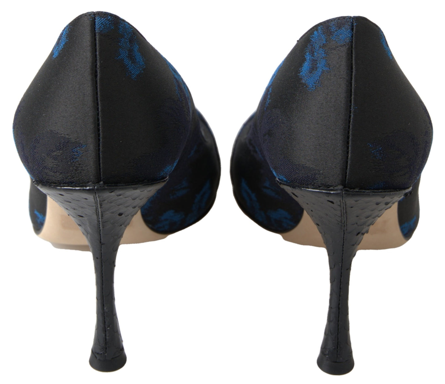 Escarpins Dolce & Gabbana à fleurs bleues et cristaux Ayers