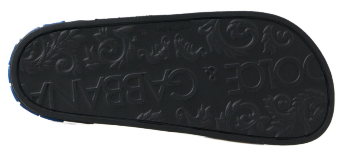 Sandales noires Dolce & Gabbana Beach Saint Barth Shoes