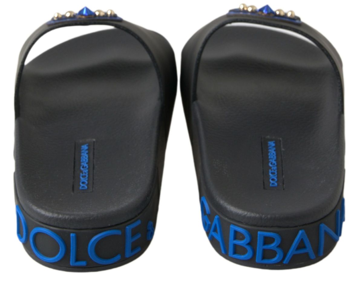 Sandales noires Dolce & Gabbana Beach Saint Barth Shoes