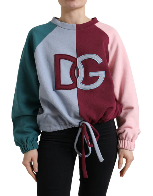 Pull ras du cou en coton multicolore Dolce & Gabbana