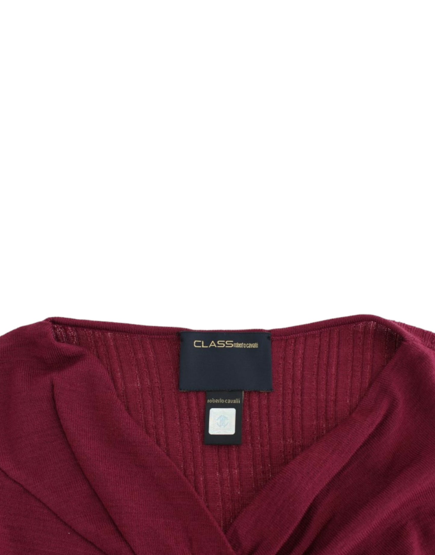 Pull en laine tricoté violet Horses
