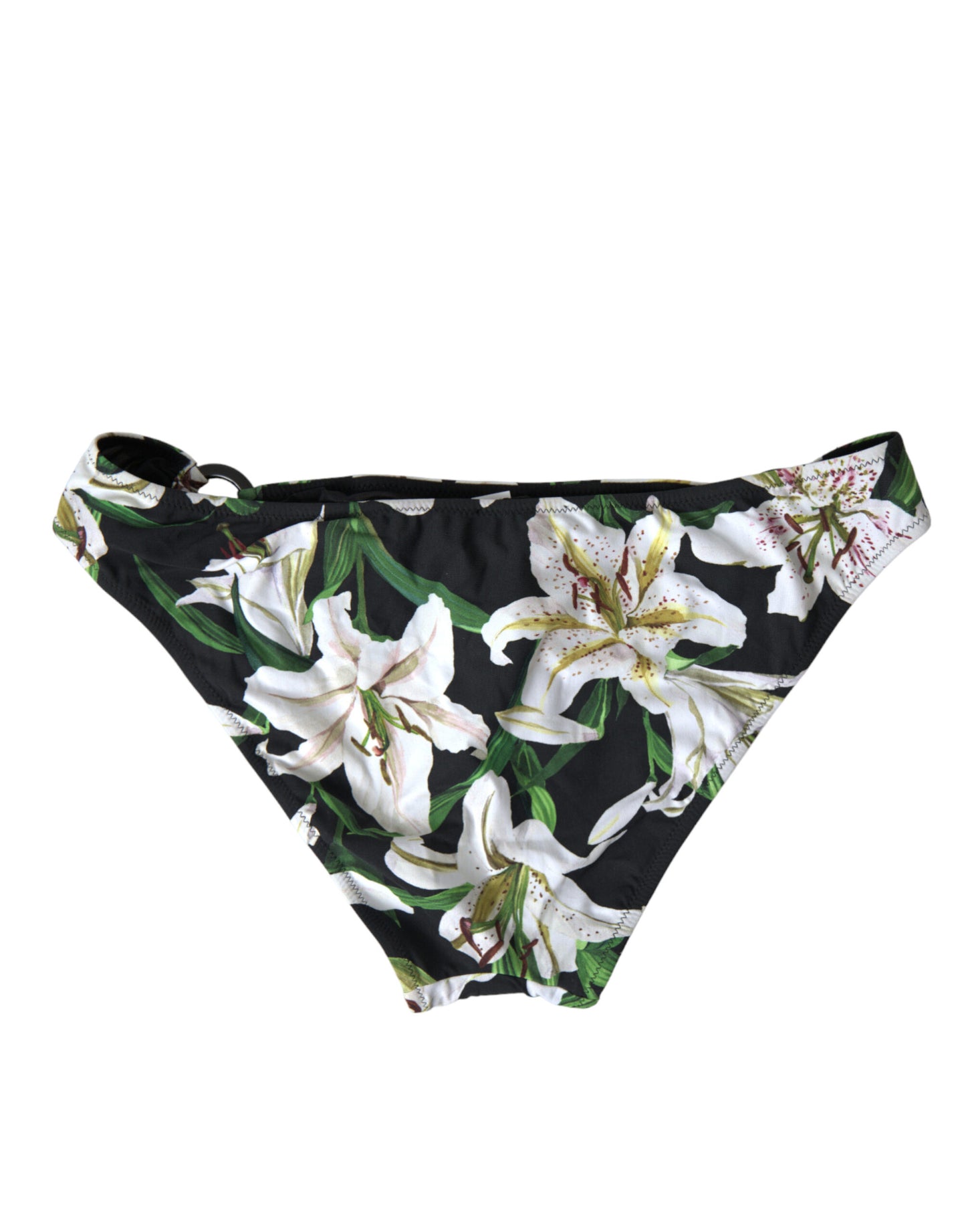 Bas de maillot de bain Dolce & Gabbana imprimé lys noir