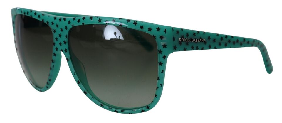 Lunettes de soleil carrées en acétate à étoiles vertes Dolce & Gabbana