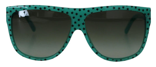 Lunettes de soleil carrées en acétate à étoiles vertes Dolce & Gabbana