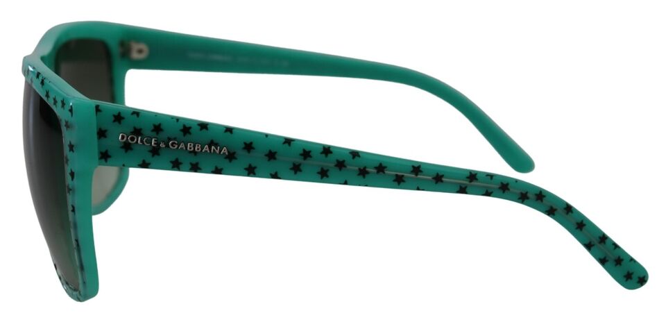 Lunettes de soleil carrées en acétate à étoiles vertes Dolce & Gabbana