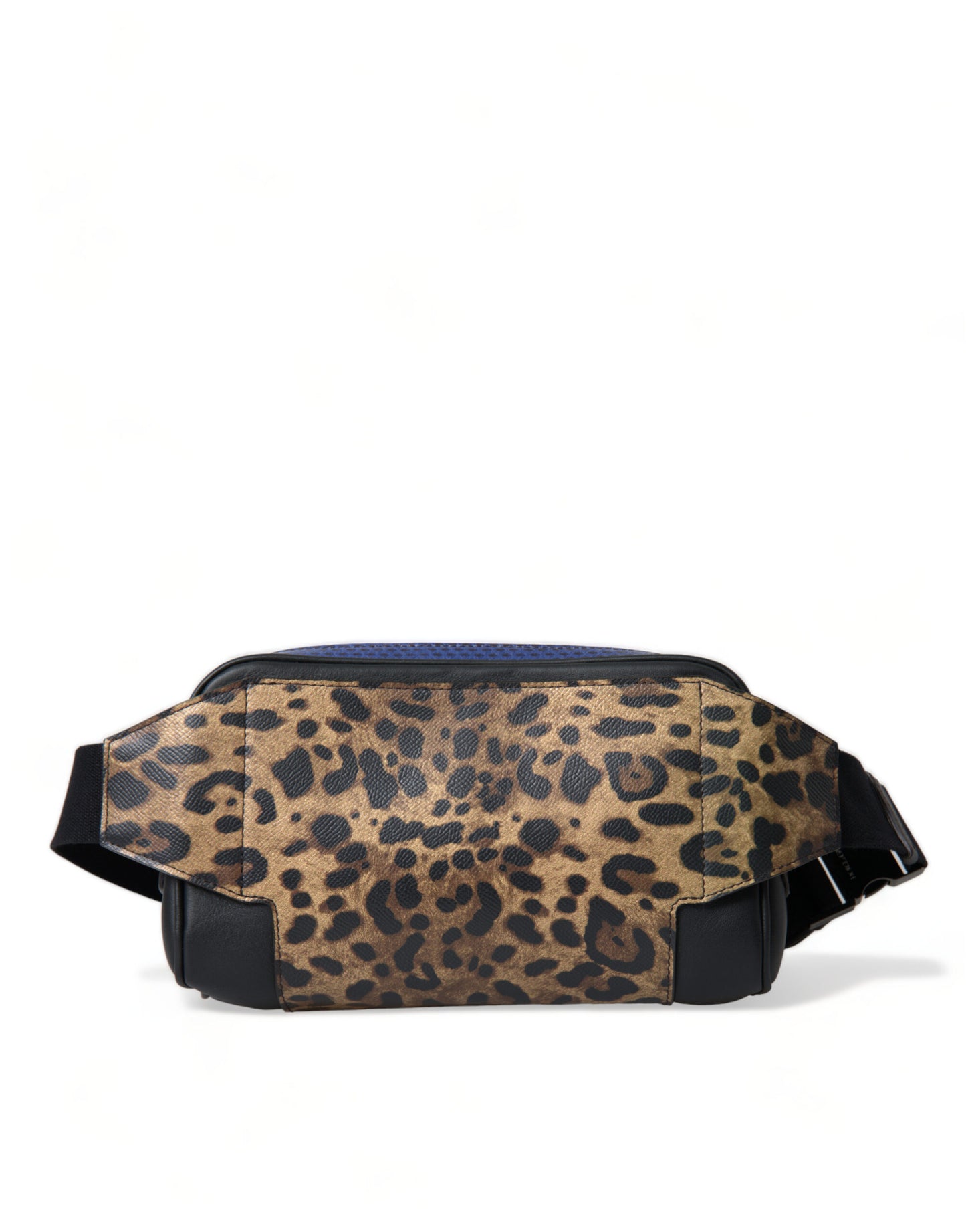 Sac banane Dolce & Gabbana en cuir exotique noir avec logo et ceinture