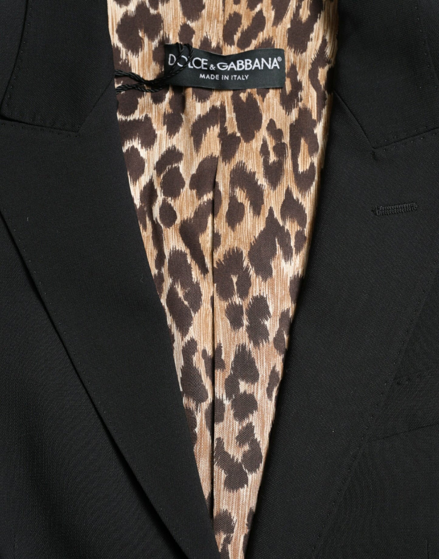 Dolce & Gabbana - Veste blazer simple boutonnage en laine noire