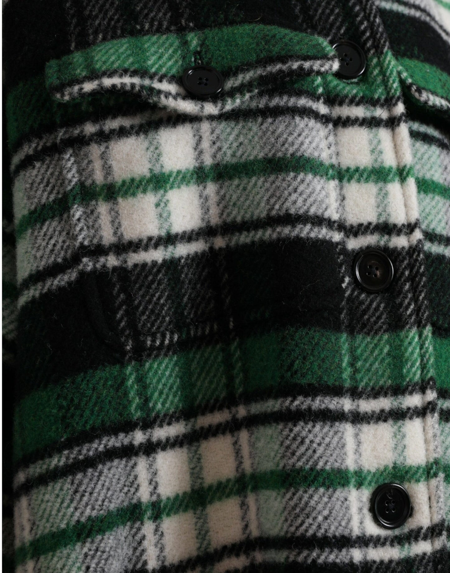Dolce & Gabbana - Veste décontractée à manches longues et carreaux verts