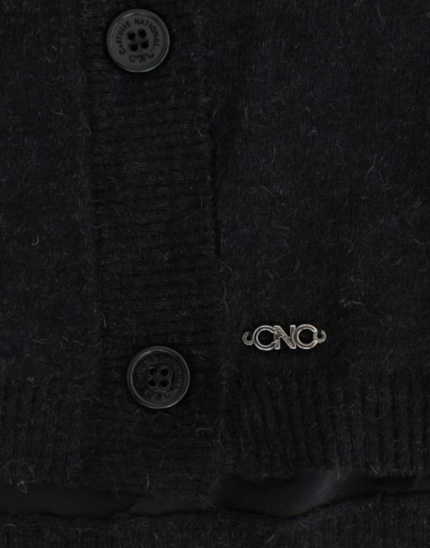 Costume National Cardigan gris en laine d'alpaga