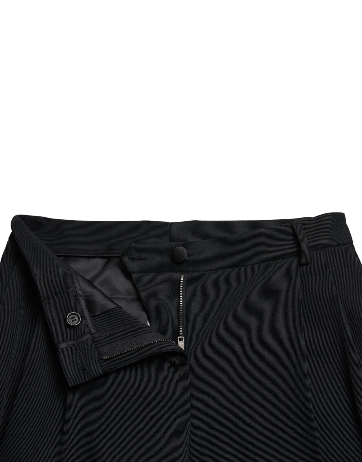 Pantalon skinny court taille moyenne noir Dolce & Gabbana